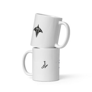 White glossy mug Oarion Records